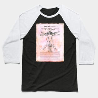 Adult Human female - Woman definition - The Vitruvian Woman - Da Vinci inspired -Feminist Art Baseball T-Shirt